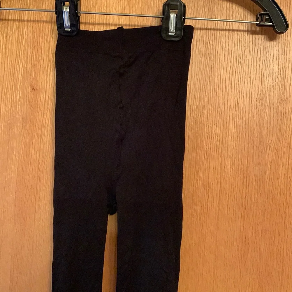 Black opaque tights hosiery pantyhose nylons barely worn great condition